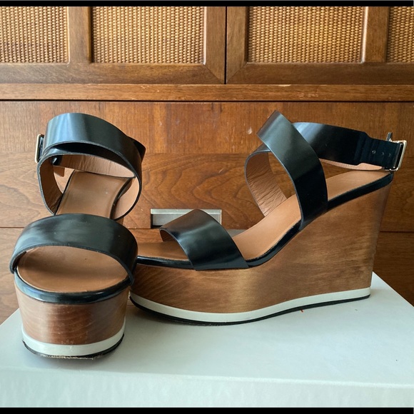 Givenchy Platform Wedge Sandals 37 - Picture 2 of 5